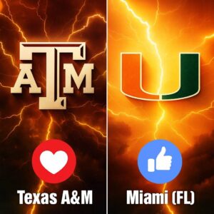 NATIONAL FRENZY ERUPTS AS TEXAS A&M VS MIAMI GAME GETS LABELED THE MOST UNPREDICTABLE, HIGH-VOLTAGE, MUST-WATCH SHOWDOWN OF THE ENTIRE COLLEGE FOOTBALL SEASON - TUTA