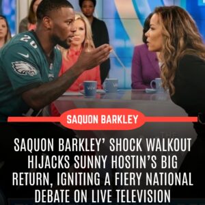 Live tv explodes as saquon barkley shatters silence confronting power privilege pressure responsibility truth and a generation watching crying unfiltered - nh