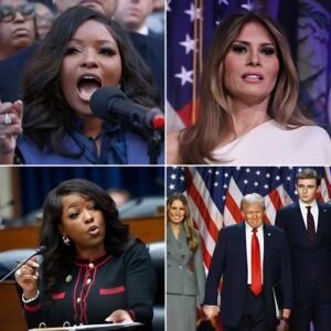 “A Single Envelope, a Viral Claim, and a Firestorm of Emotion: How a Rumor About Barron Trump Sent Melania Into Shock, Jasmine Crockett Into the Spotlight, and Washington Into Chaos”_tll