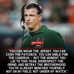 “Shockwaves Across College Football: Miami Coach Mario Cristobal Suspends Three Star Players Caught Partying After Skipping Practice, Sparking Outrage, Debate, and Fierce Conversations About Discipline”-