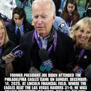 🦅🔥 “Philly Frozen in Shock: Joe Biden’s Stunning Surprise at Lincoln Financial Field Sparks an Unforgettable Postgame Moment No One Expected” - TUTA