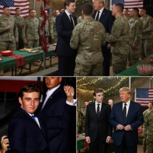 Barron Trump’s Unscripted Words at a Military Base Left Grown Soldiers in Tears and the Room Frozen in Silence - pm