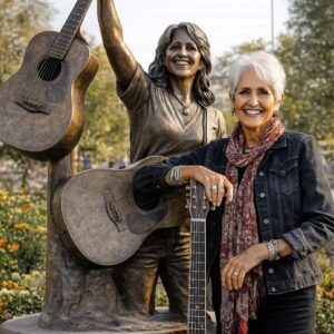 Joan Baez Makes Hollywood History With First Full-Size Statue on the Walk of Fame - th
