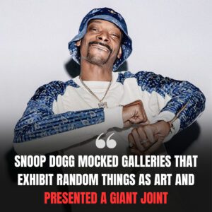 Snoop Dogg mocked galleries that exhibit anything as art and decided to join in: he created a giant joint and stuck it to the wall alongside a label that read "Art 2025." In doing so, the rapper unveiled his most "subtle" piece yet. - th