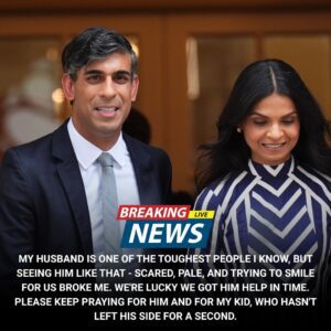 Nation Holds Its Breath as Akshata Murty Breaks Silence on Rishi Sunak’s Health After Sudden Hospital Emergency -du