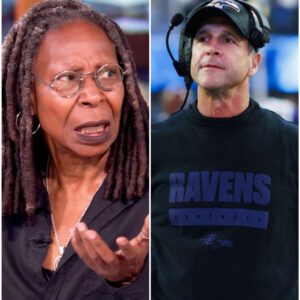 How John Harbaugh’s Calm and Heartfelt Live TV Reading of Whoopi’s “You Need to Be Silent” Tweet Turned What Should Have Been an Online Attack Into a Deeply Moving Moment of Poise, Respect, and Nationwide Silence That Left Millions Reflecting on Strength and Humanity-HTI