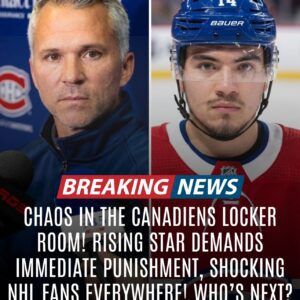 Locker Room Chaos Rocks Canadiens: Rising Star Demands Immediate Punishment, Shocking Decision Sends NHL Into Total Frenzy - nh